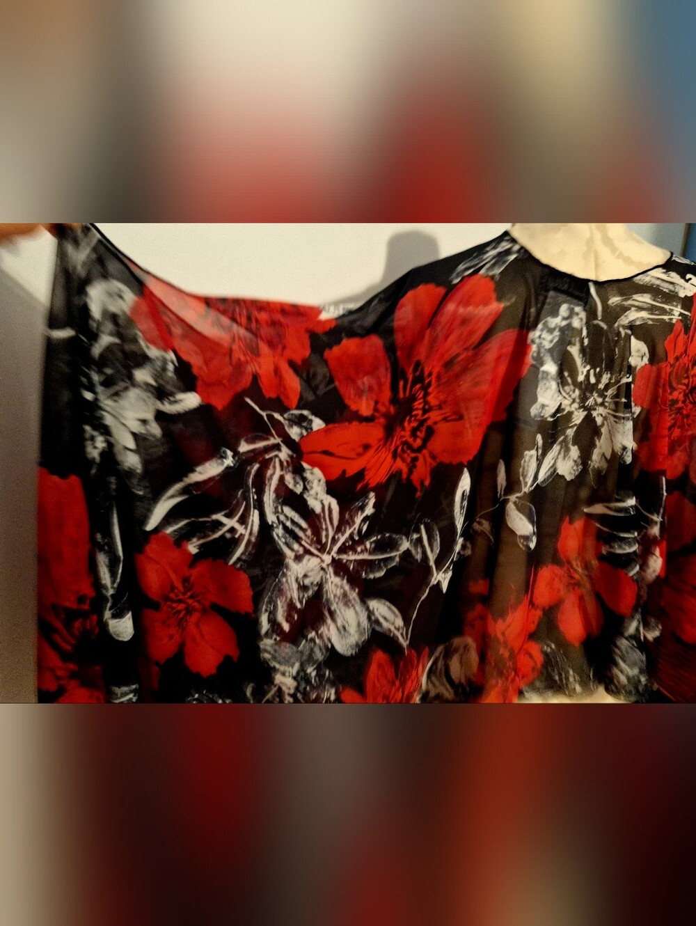 Joseph Ribkoff Asymmetrical Sheer Blouse - Picture 10 of 12